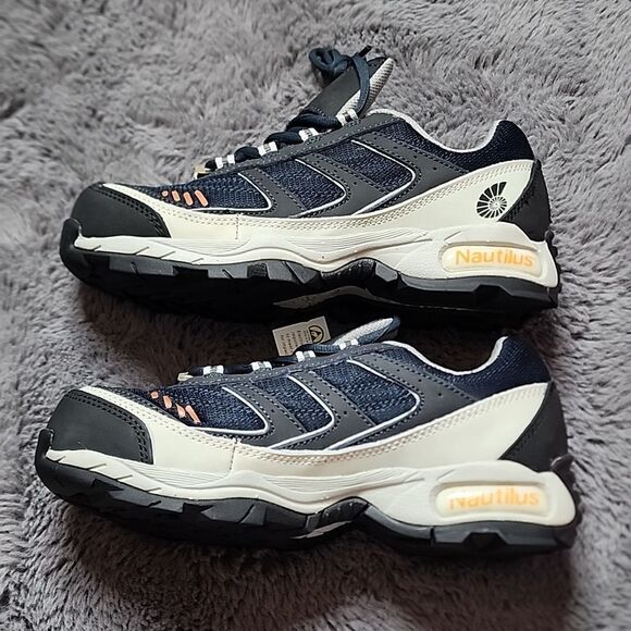 NIB Nautilus Safety Footwear Men's 8W Style N1326 W Blue and Black - Picture 4 of 9